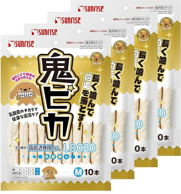 곤태의 치약 전용 껌 L8020 유산균 포함 악마 피카 M사이즈 10개×4개 세트, 1개, 1g, 상세페이지 참조