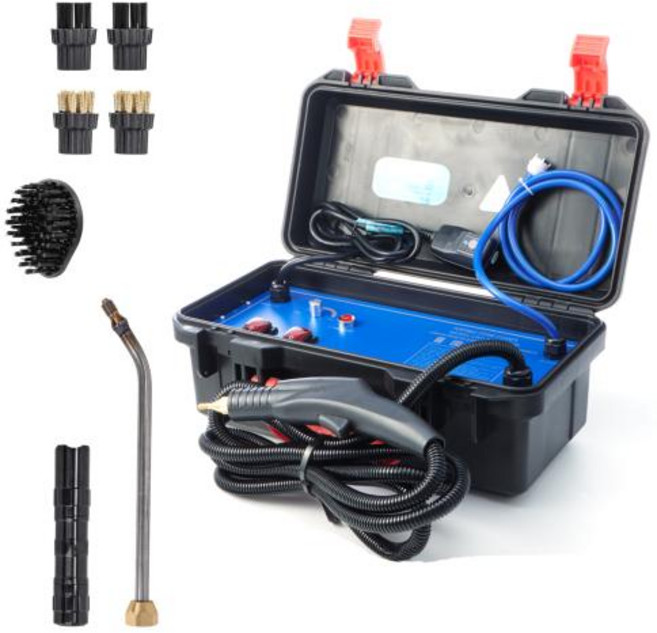 고성능 3000W 고압 고온 스팀 청소기 가정용 차량용, 1)Black, X-4)1) Black - EU-220V, 1개