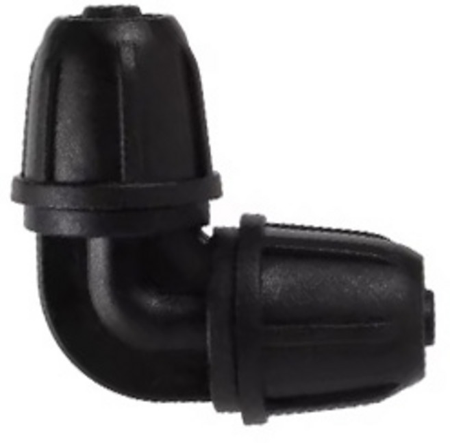 HK sell 코어라인 스프링클러 액세서리 호스 연결 추가 부품, L자 호스 커넥터(8-9/12mm), L자 호스 커넥터(8-9/12mm), 1개