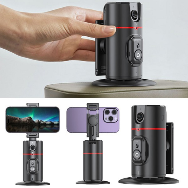 Auto Tracking Phone Holder Gesture Control Smart Shooting Stand Rechargeable Handheld Stabilizer for, 01 빠른, 1개