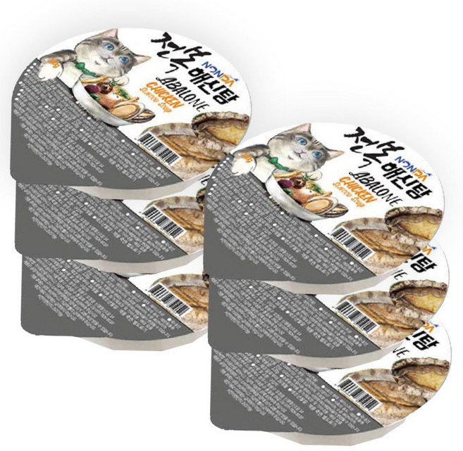 고양이 영양식 전복해신탕 6개 반려묘 보양간식 습식사료, 전복, 120g, 1개