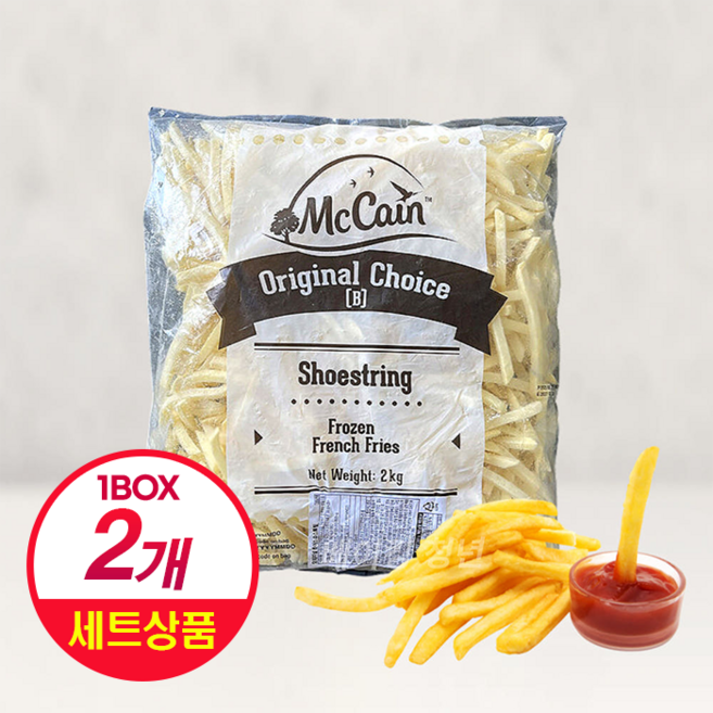 맥케인 슈스트링 막대감자 냉동감자 2kg, 2개