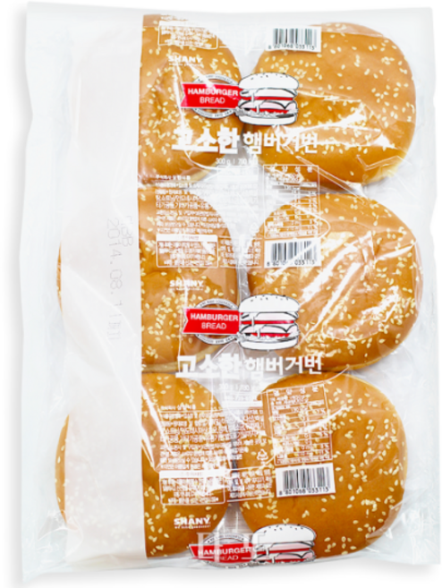 삼립 참깨햄버거빵 50g, 36개