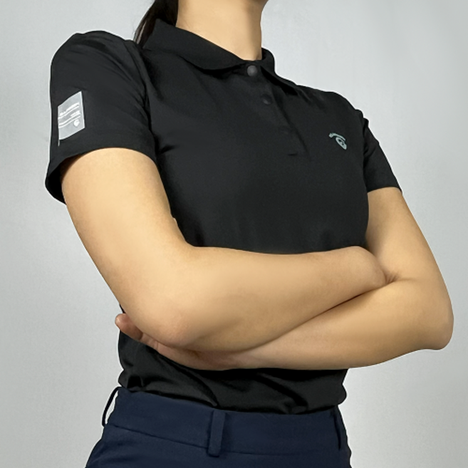 지라군 여성 골프 반팔 카라 티셔츠 에어로쿨 통기성 흡한속건 기능성