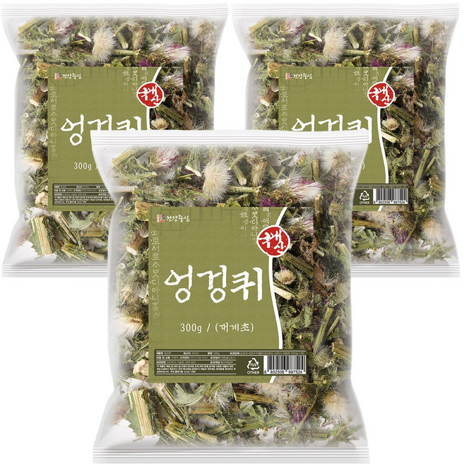 건강중심 국산 엉겅퀴 전초 말린 꽃+잎+줄기 대계초, 300g, 3개
