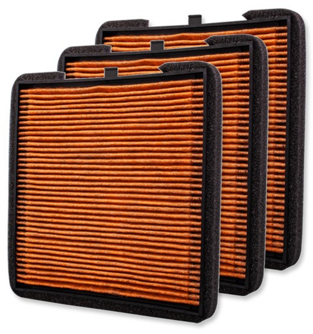 더뉴기아 레이 22.9- 에어컨필터 활성탄 YC02 3개 SET [냄새흡착/초미세먼지필터]