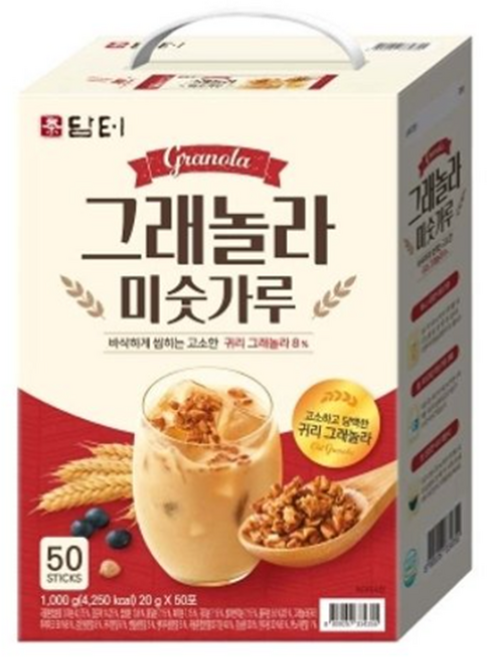 담터 New 그래놀라 미숫가루, 1kg, 4개