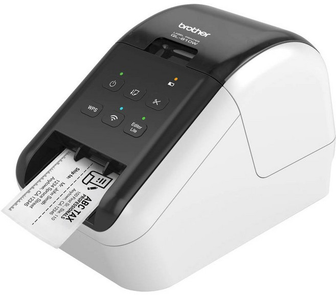 Brother QL-810w 無線標籤機 適用於商品標示, 1個, 含稅, 白色