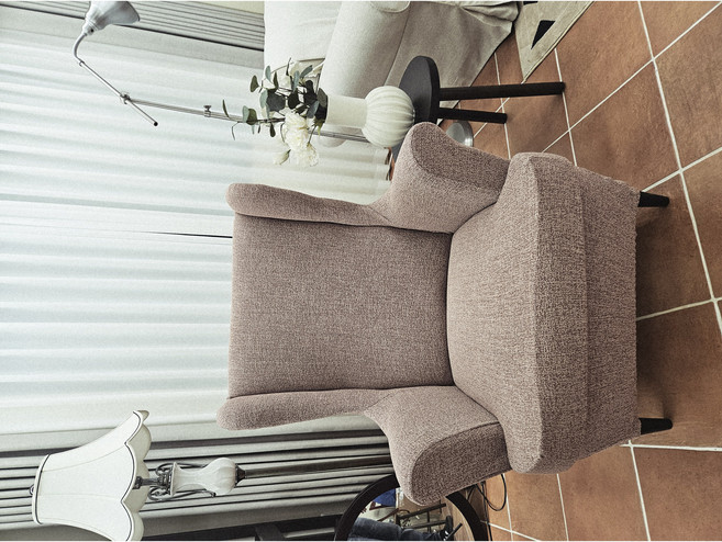 RUYIDECE 이케아 STRANDMON 스트란드몬 윙체어 올핏 쇼파커버 맞춤핏, 1개, 선셋코랄