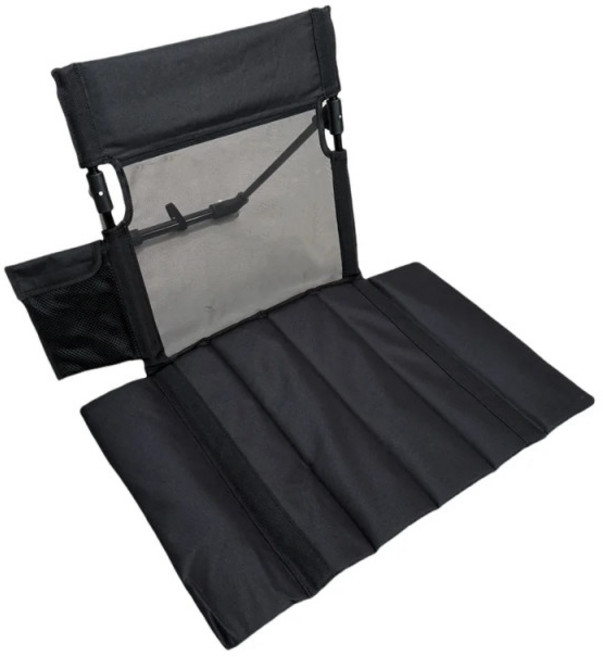 캠핑의자 캠핑의자컵홀더 플랫 체크무늬 간편조립식 합금 원터치텐트 콜맨로우체어 강당의자 2컬러 그라운드체어, 포켓 블랙, 1개