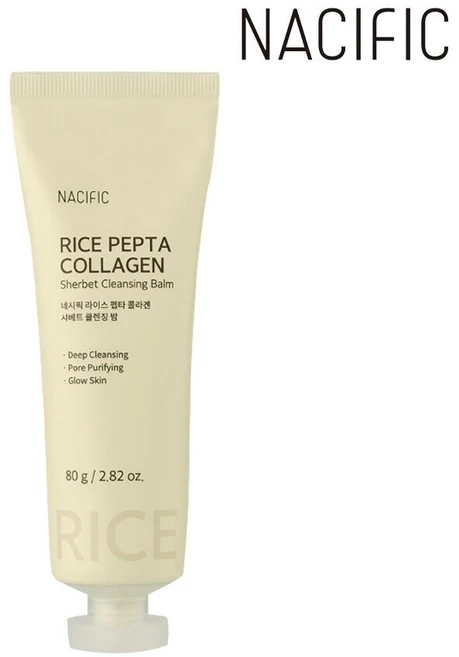 네시픽 라이스 펩타 콜라겐 샤베트 클렌징 밤 80g x1개, 1개 - 쿠팡