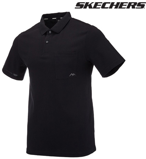 [스케쳐스] 남성 체스트 포켓 폴로 반팔 티셔츠 SL3MTCEM031
