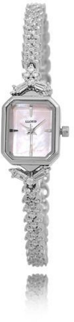 로이드 [Fady] 풀세팅 쥬얼리 스톤 사각 실버 여성 메탈시계 LL2G18C10FSS