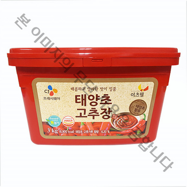 이츠웰 태양초 고추장, 3kg, 1개