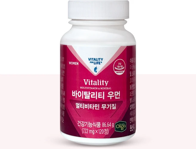 멜라루카 바이탈리티 우먼 멀티비타민 무기질 + 머리끈 증정, 1개, 120정 - 쿠팡