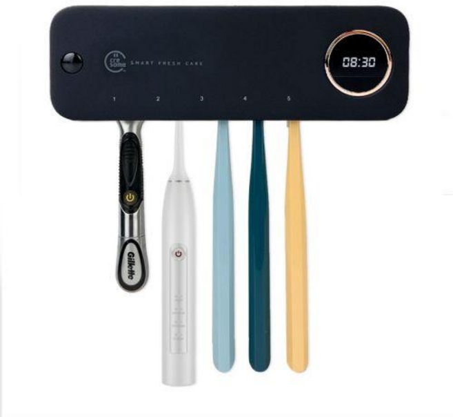 크리썸 AI 스마트 케어 칫솔 살균기, CRE-A001, 블랙