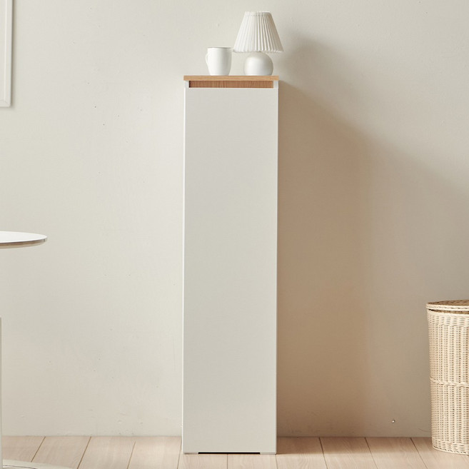 히트 다용도 틈새수납장 1200, 오크