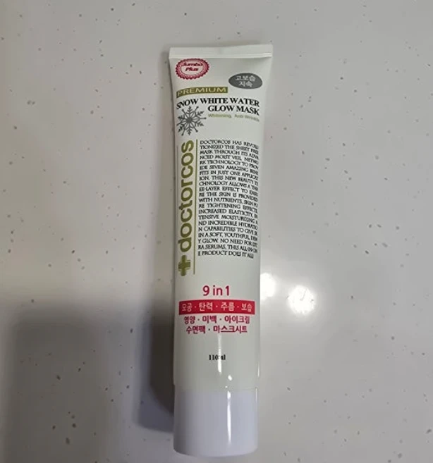 닥터코스 스노우 화이트 워터 글로우 물광 마스크 튜브형, 1개, 110ml - 쿠팡