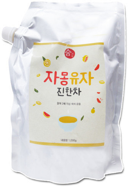 숨초 자몽유자 1kg 자몽청 유자청 자몽차 유자차 과일청 과일차, 1개, 1개입, 1개