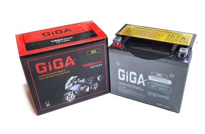 대림 비본125 배터리 GTX12A-BS 12V12A/GIGA 밀폐형젤밧데리, 1개