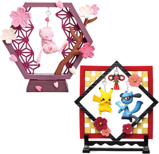 포켓몬스터 피규어 훈와리 피카츄 리오트 뮤, 1개