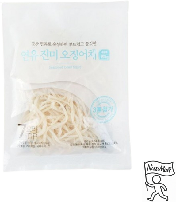 연유로숙성한 백진미오징어채, 1개, 150g