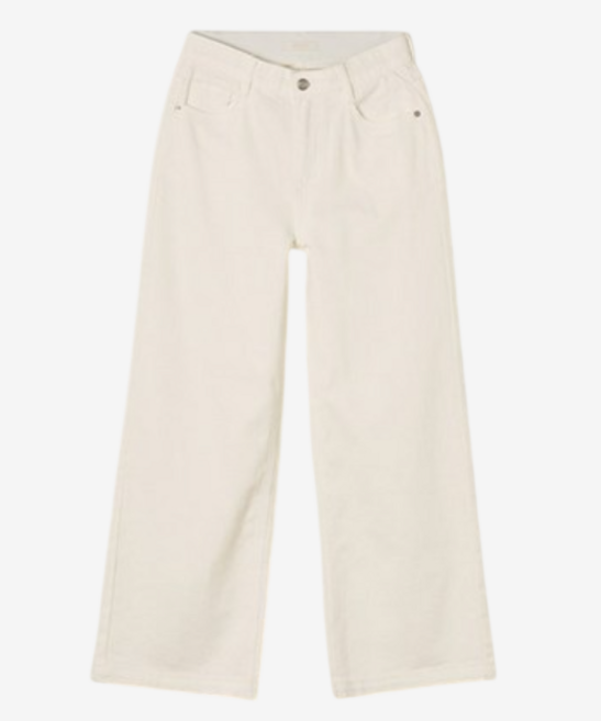 로엠 여성용 린넨 와이드 데님 바지