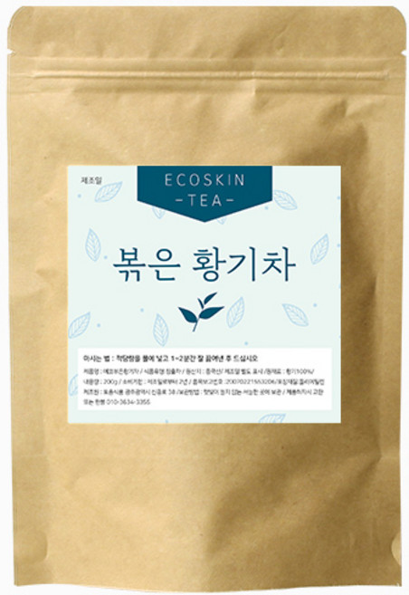 에코스킨 에코 볶은황기차, 200g, 1개, 1개입