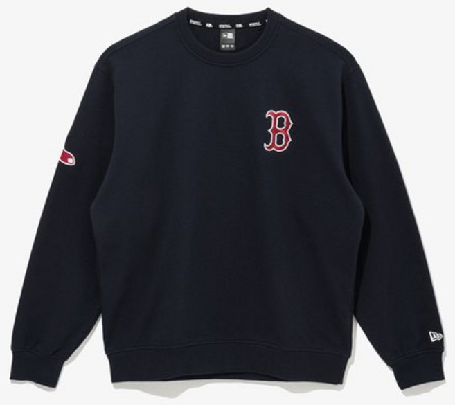 뉴에라 보스턴 레드삭스 팀 로고 맨투맨 이브닝 블루_14536466