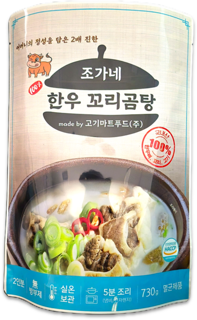 조가네 한우꼬리곰탕, 730g, 6개