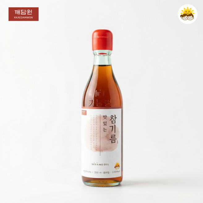 깨담원 통참깨 100% 맛있는 참기름 350ml, 1개