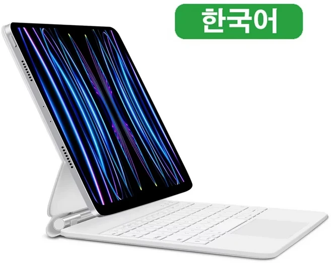 GOOJODOQ-매직 키보드 아이패드 프로 11 9 에어 4 5 세대 6 3 커버 케이스, 01 빠른, 04 Air 6 13, 06 White Korean