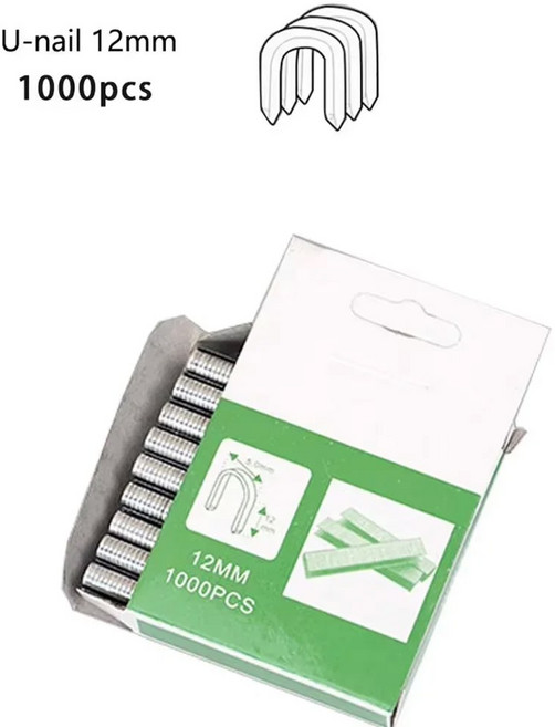 1000개 상자 도어 네일 스테이플 목재 가정용 모양의 가구, 1) 12mm  1000pcs, 1개