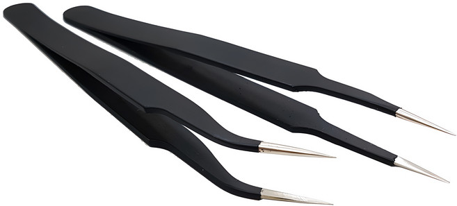 데코툴핀셋 2종세트, 혼합 색상, 1세트