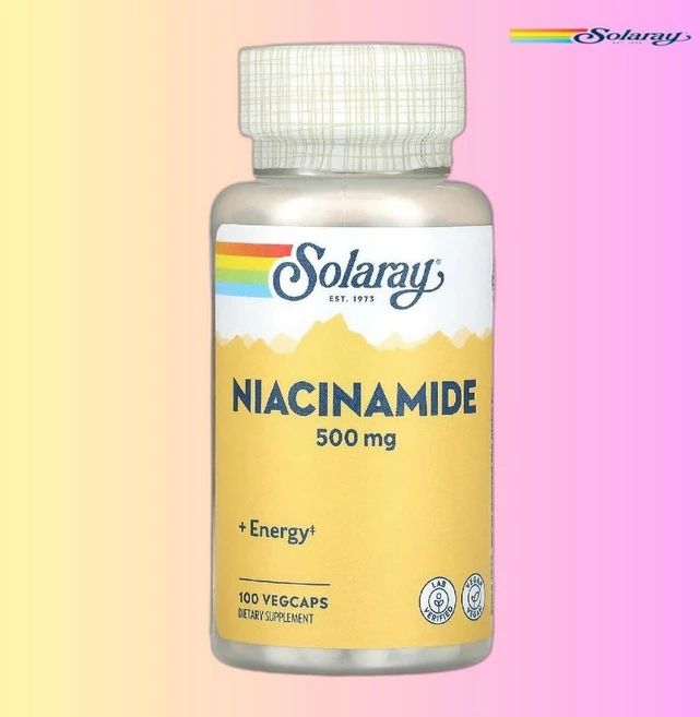 쏠라레이 나이아신아미드 니이아신 니아신 500mg 100 식물성 캡슐, 1개, 100정 - 쿠팡