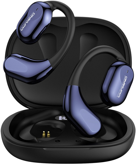 ONIKUMA OWS 무선 블루투스 이어폰 게이밍이어폰 귀걸이형 고음질 노이즈캔슬링, 블랙, T209