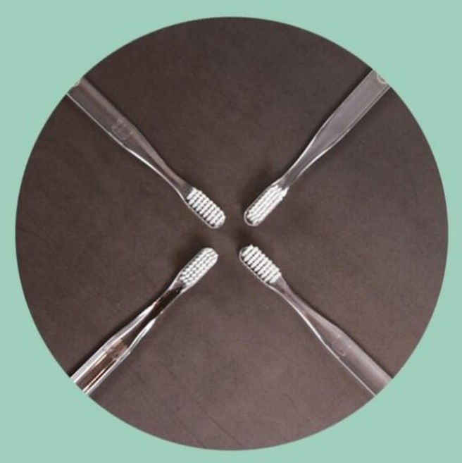 아트박스/갓샵 [대학병원납품]OLALA 정품 미세모 치과용칫솔 치과칫솔, 클리어, 1개