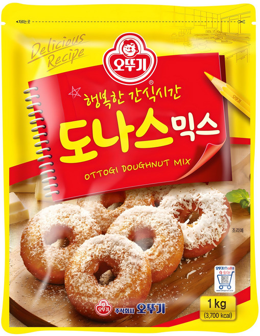 오뚜기 도나스믹스, 1kg, 1개