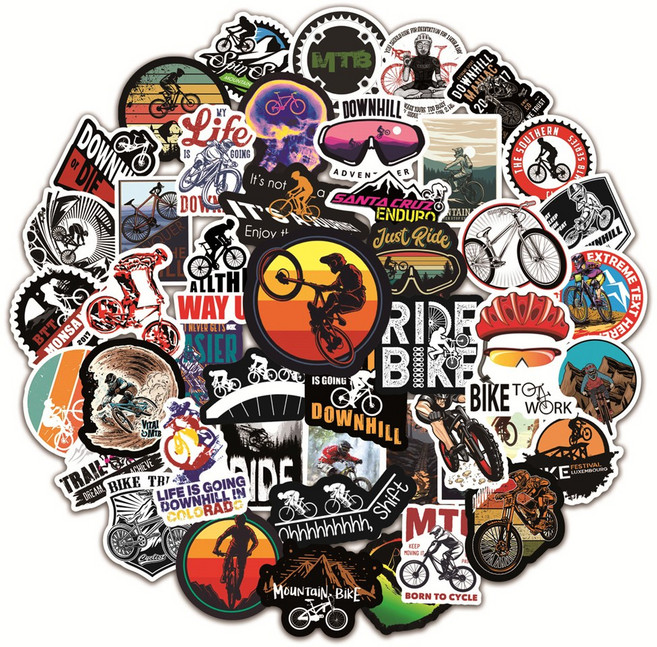 포트렘 캐리어스티커 노트북스티커 꾸미기, 1세트, 07_자전거여행