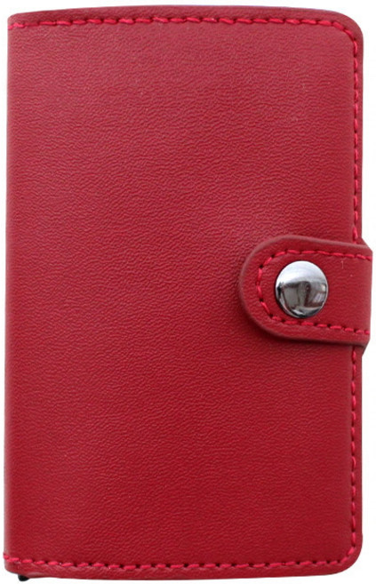 빅드림 솔리드 가죽 명함케이스 카드 명함지갑 레드