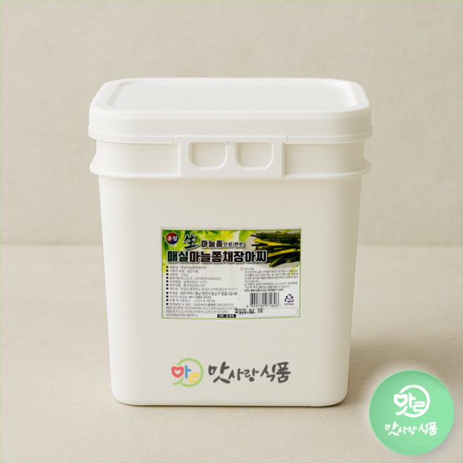 매실 마늘쫑채 장아찌(유림) 10kg 식당 대용량 업소용 반찬 절임 마늘종, 1개