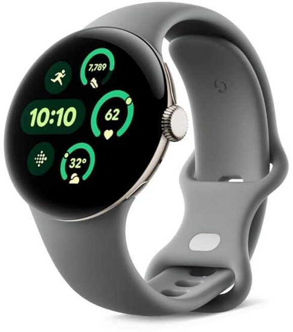 Google 픽셀 워치 3 (41mm) - 심박수 추적 기능이 있는 안드로이드 스마트워치 Fitbit의 고급 달리기 피트니스 인사이트 24시간 배터리 샴페인 골드 알루미늄