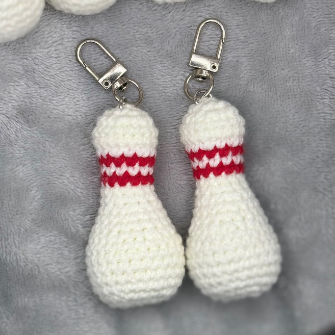 톰솔 핸드메이드 볼링핀 인형키링 동호회 악세사리 선물 스포츠 악세사리