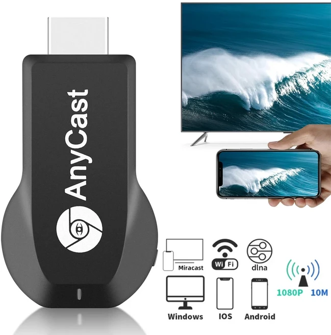 무선 WiFi 디스플레이 4K 1080P HDMI 호환 TV 동글 수신기(DLNA Airplay Miracast for AnyCast IOS용), 02 External