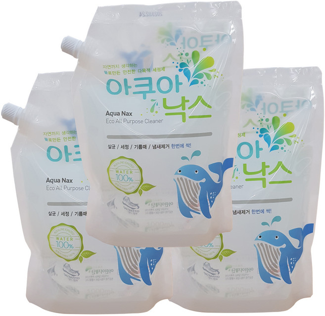 다목적세정제 아쿠아낙스, 1L, 3개