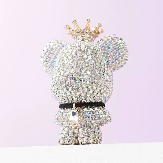 [1+1] 차량용 큐빅베어 방향제, 화이트 머스크, 2개 - 쿠팡