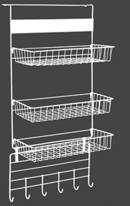3단 계단식 화장품 주방 진열장 수납함 다용도 정리대 화이트, 1개