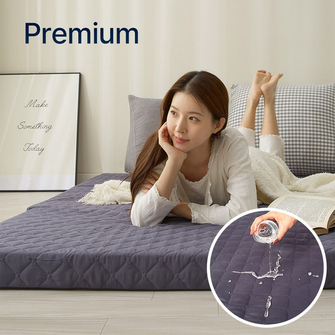 탄탄한 허리에 좋은 방수 고밀도 항균기능 3단 접이식 매트리스