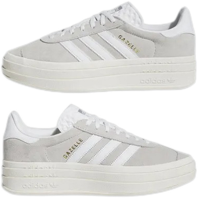 아디다스 키높이 운동화 스니커즈 가젤 볼드 그레이 화이트