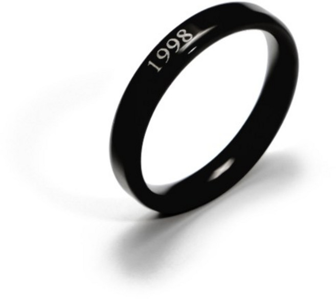 [각인무료+당일발송] 반띵 3mm 화이트각인반지